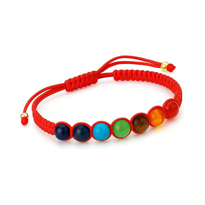 Rosey Evil Eye Chakra Bracelets for Women