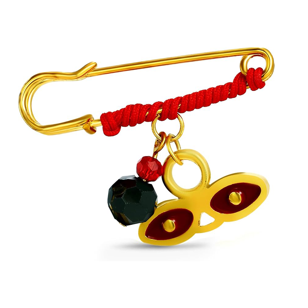 Lucy Pin with Azabache and Evil Eye Protection