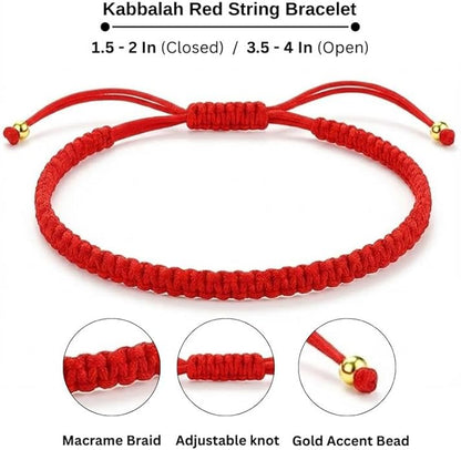 Rosey Kabbalah Red String Bracelet for Protection
