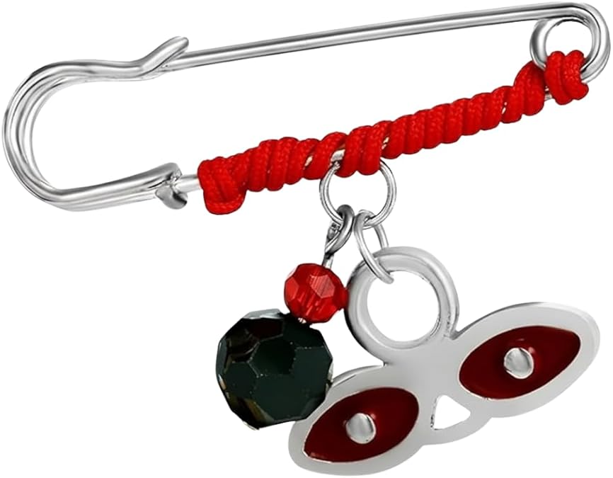 Lucy Pin with Azabache and Evil Eye Protection