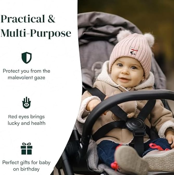 Lucy Pin with Azabache and Evil Eye Protection