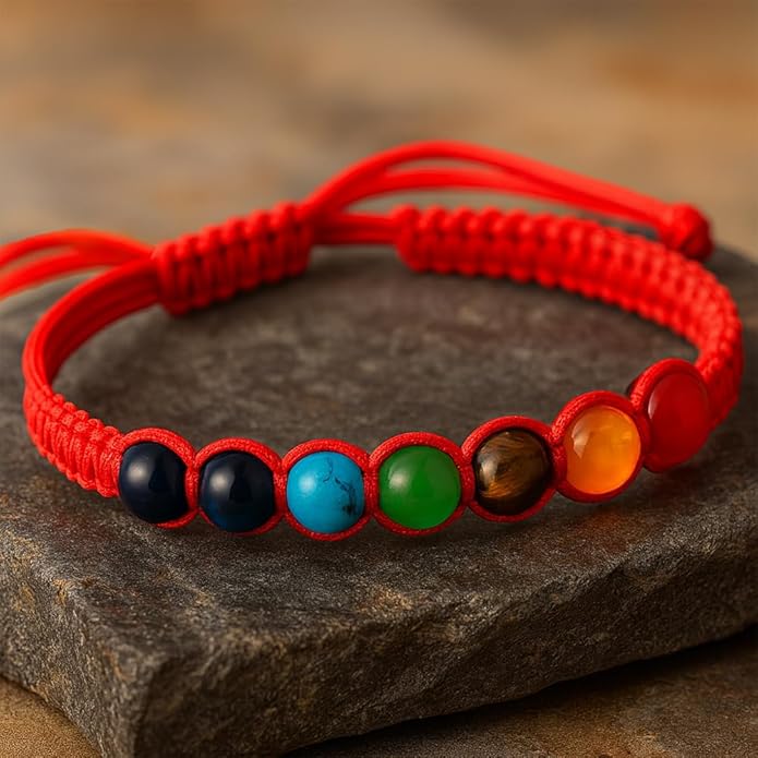 Rosey Evil Eye Chakra Bracelets for Women