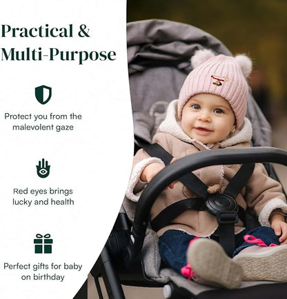 Lucy Pin with Azabache and Evil Eye Protection