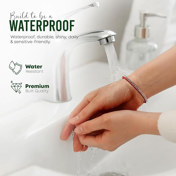 Sun Steel Silver Red String Bracelet - Kabbalah Protection Evil Eye Bracelets for Men & Women