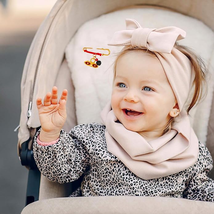 Lucy Pin with Azabache and Evil Eye Protection