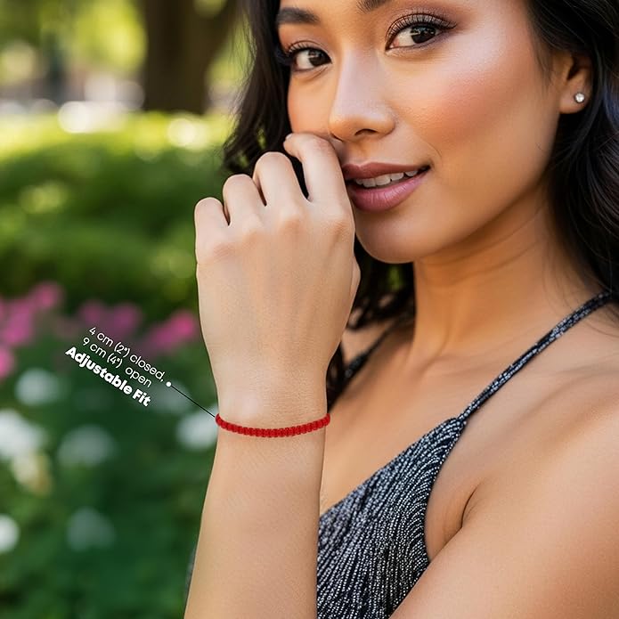 Rosey Kabbalah Red String Bracelet for Protection